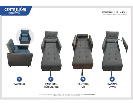 Comodidad 4 en 1 - Sofá Modular y Versátil